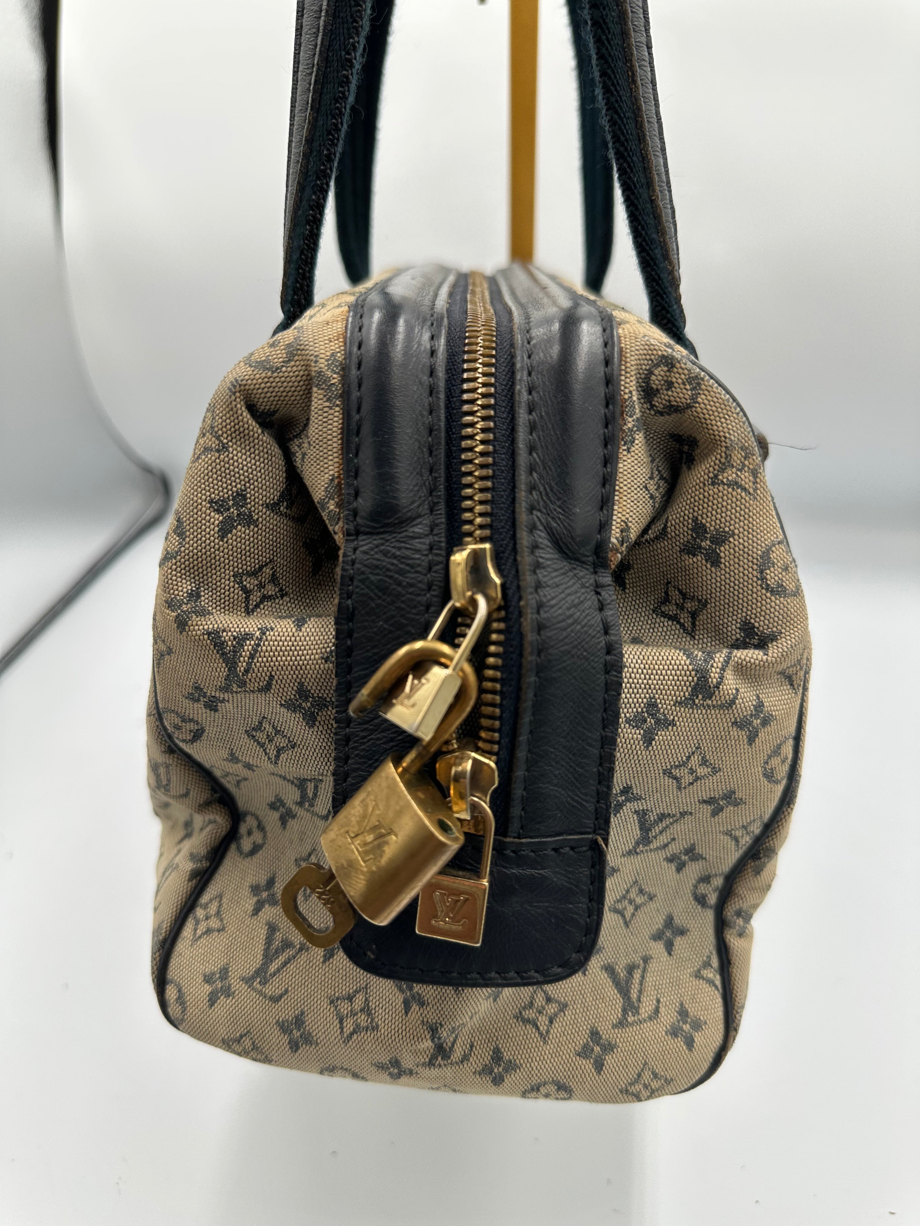 Vintage Louis Vuitton Denim Monogram Mini Lin Josephine PM bag