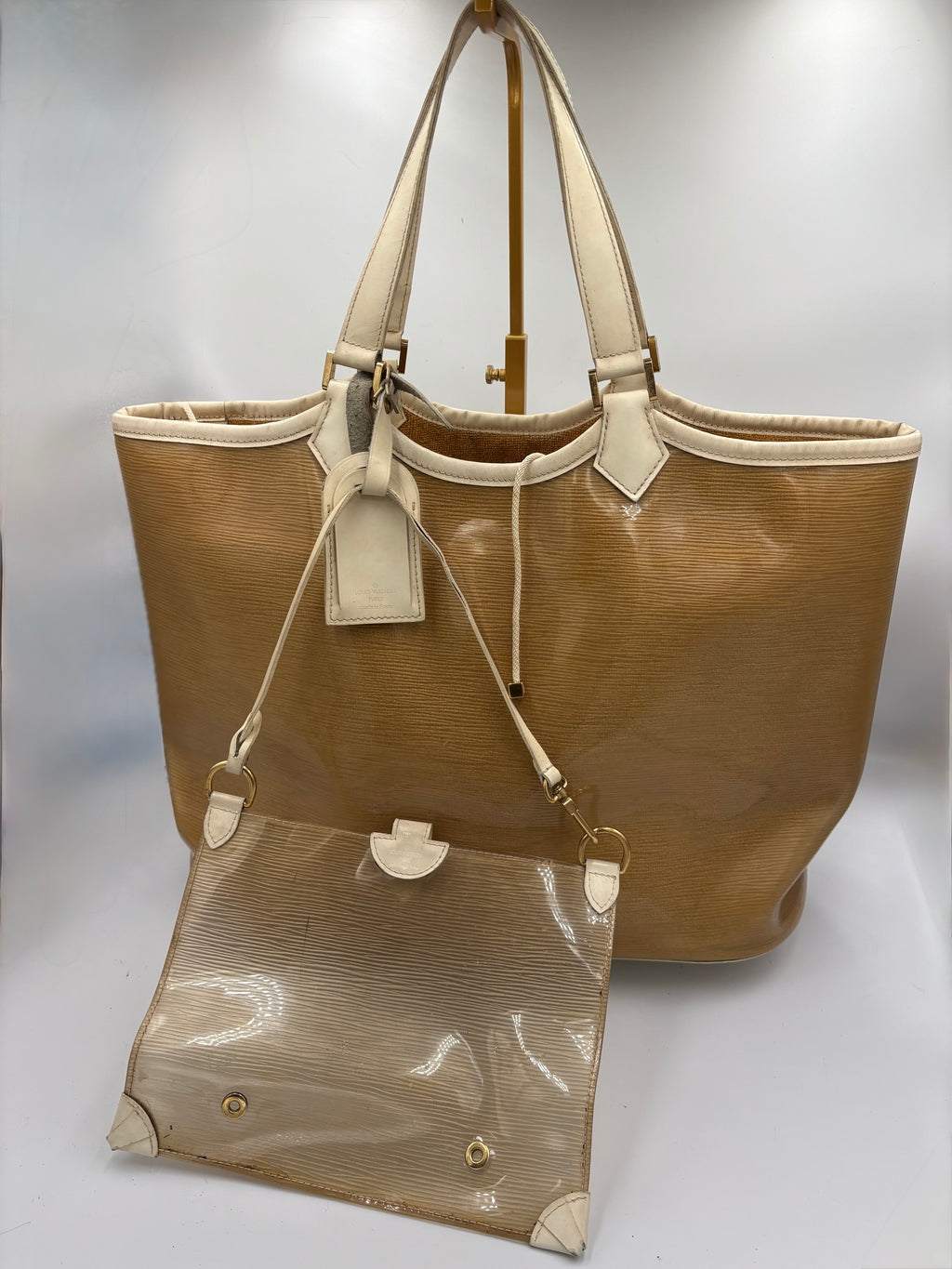 Louis Vuitton Epi Plage Lagoon Bay Tote Bag in beige