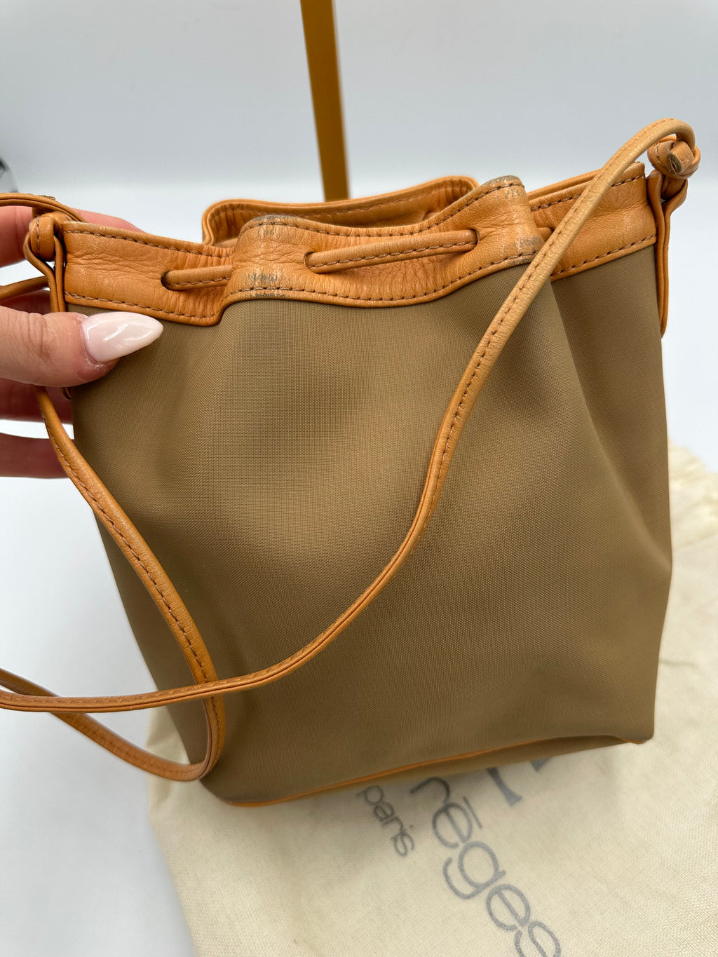 vintage Courrèges Paris mini bucket bag