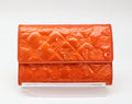 Chanel Icon Matlasse mademoiselle red patent wallet