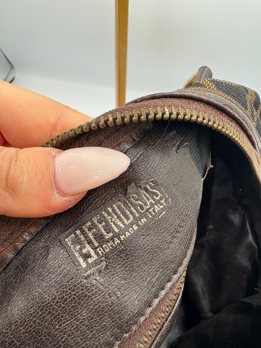 Fendi 90s Zucca Boston Monogram shoulder bag