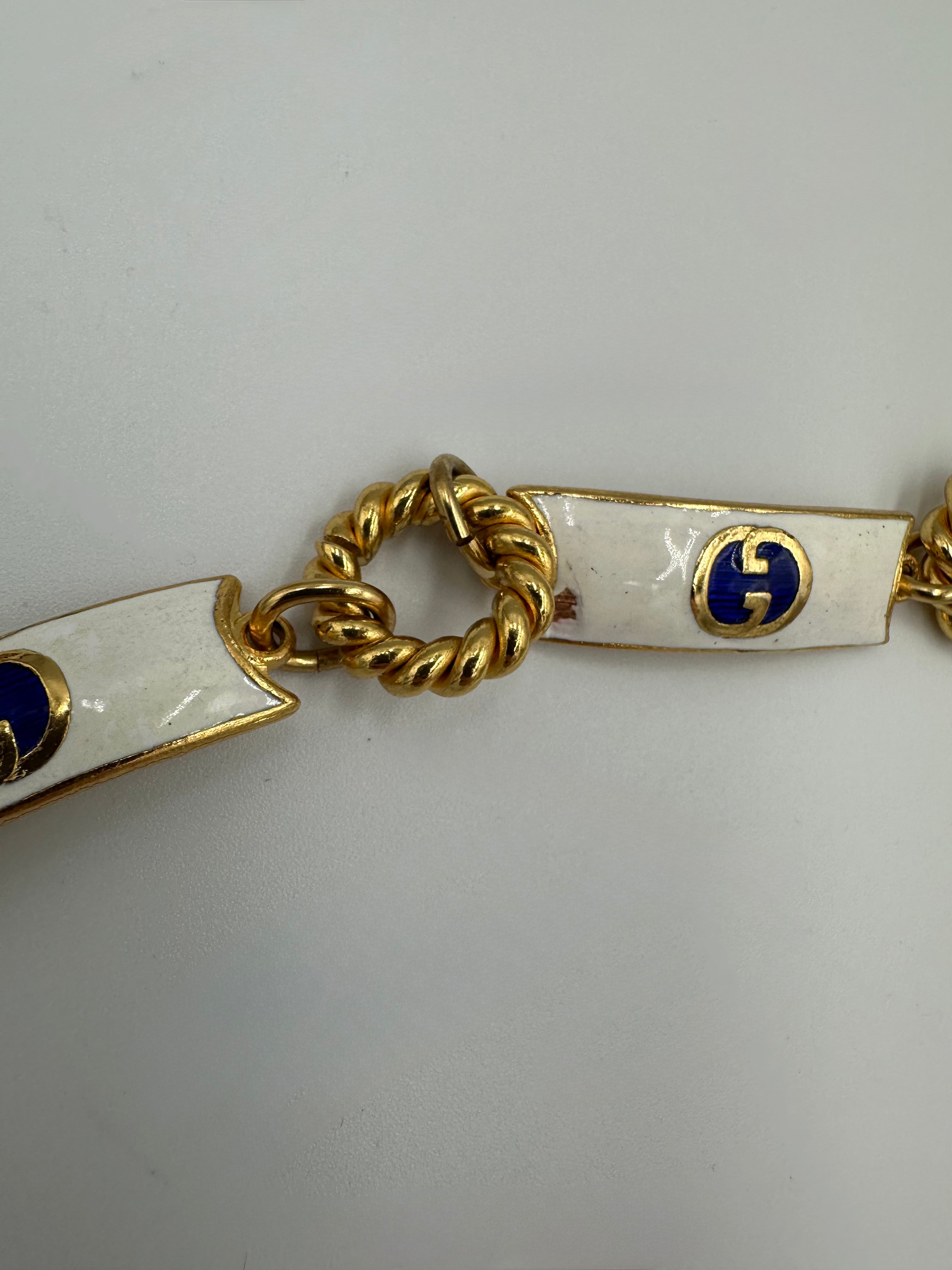 Vintage Gucci Made in Italy Signed 70s Belt/Necklace