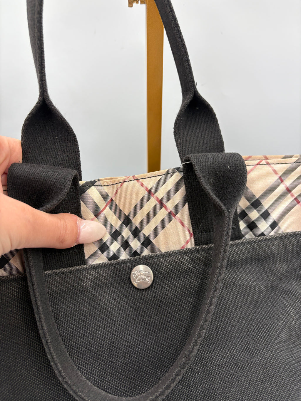 Burberry London nova check Canvas shoulder bag