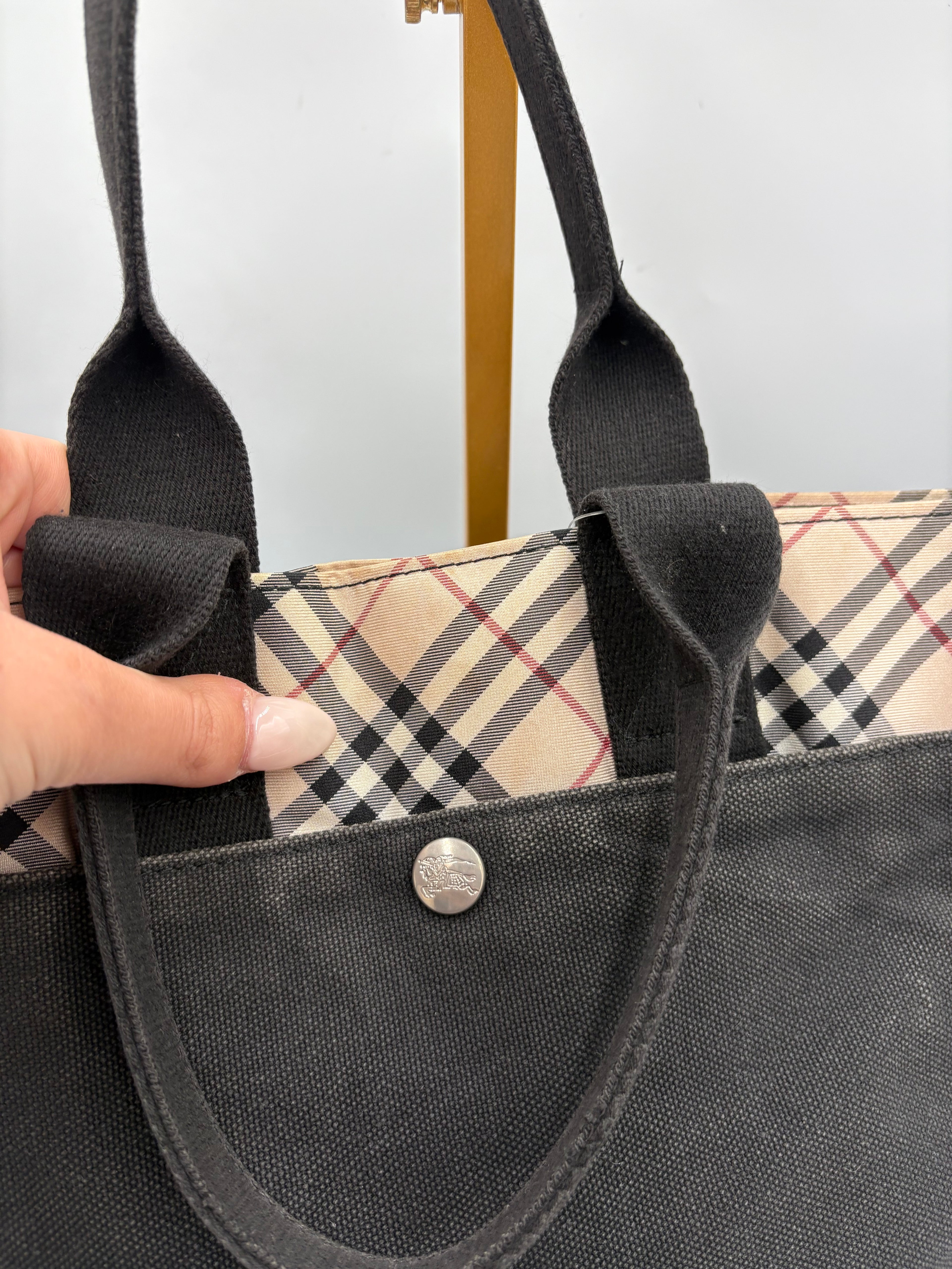 Burberry London nova check Canvas shoulder bag