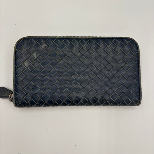 Bottega Veneta denim wash leather wallet