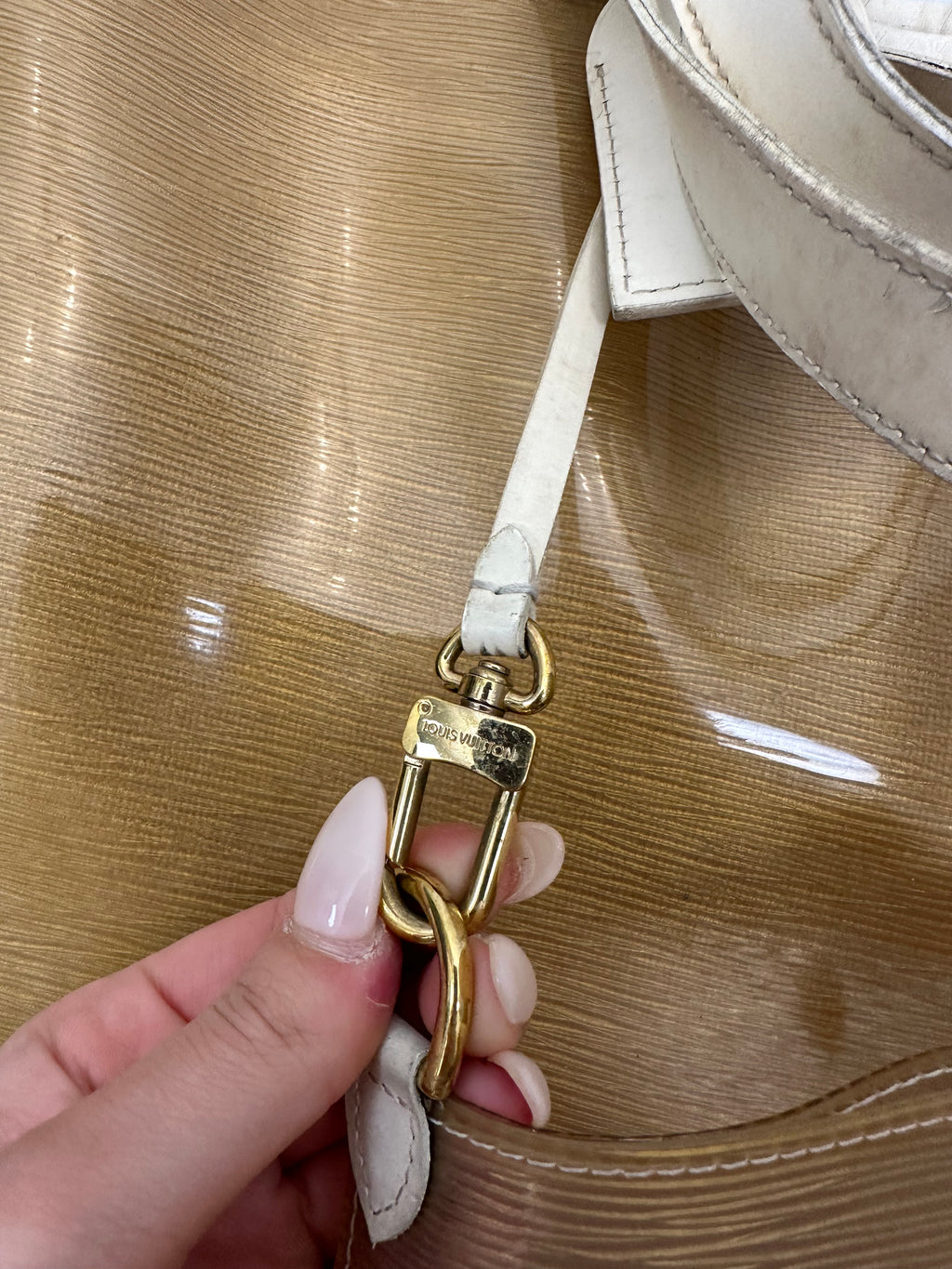Louis Vuitton Epi Plage Lagoon Bay Tote Bag in beige