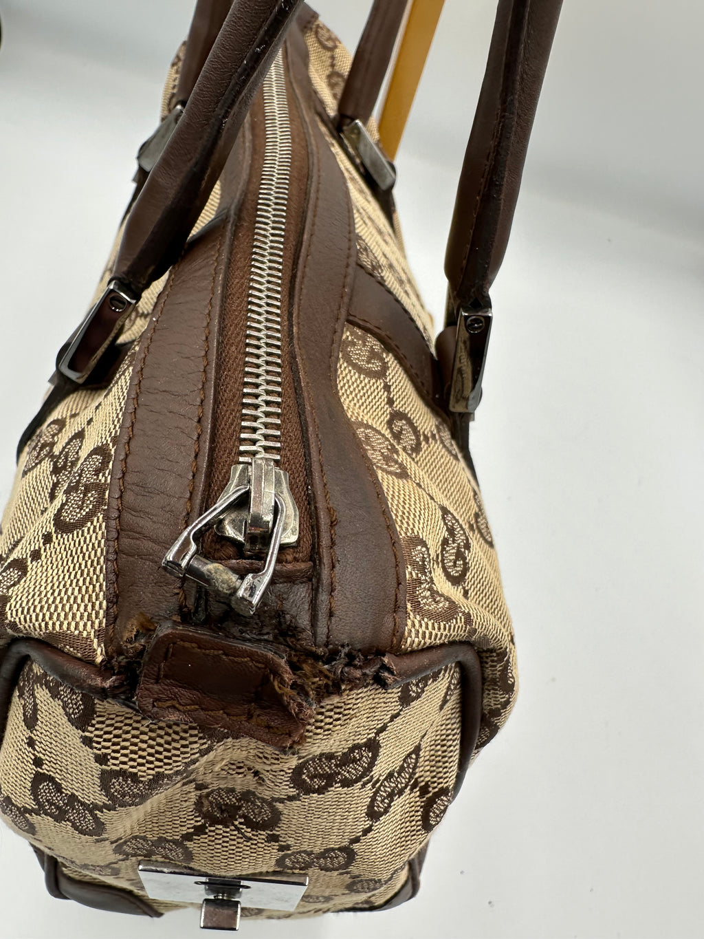Vintage Gucci Boston shoulder bag monogram