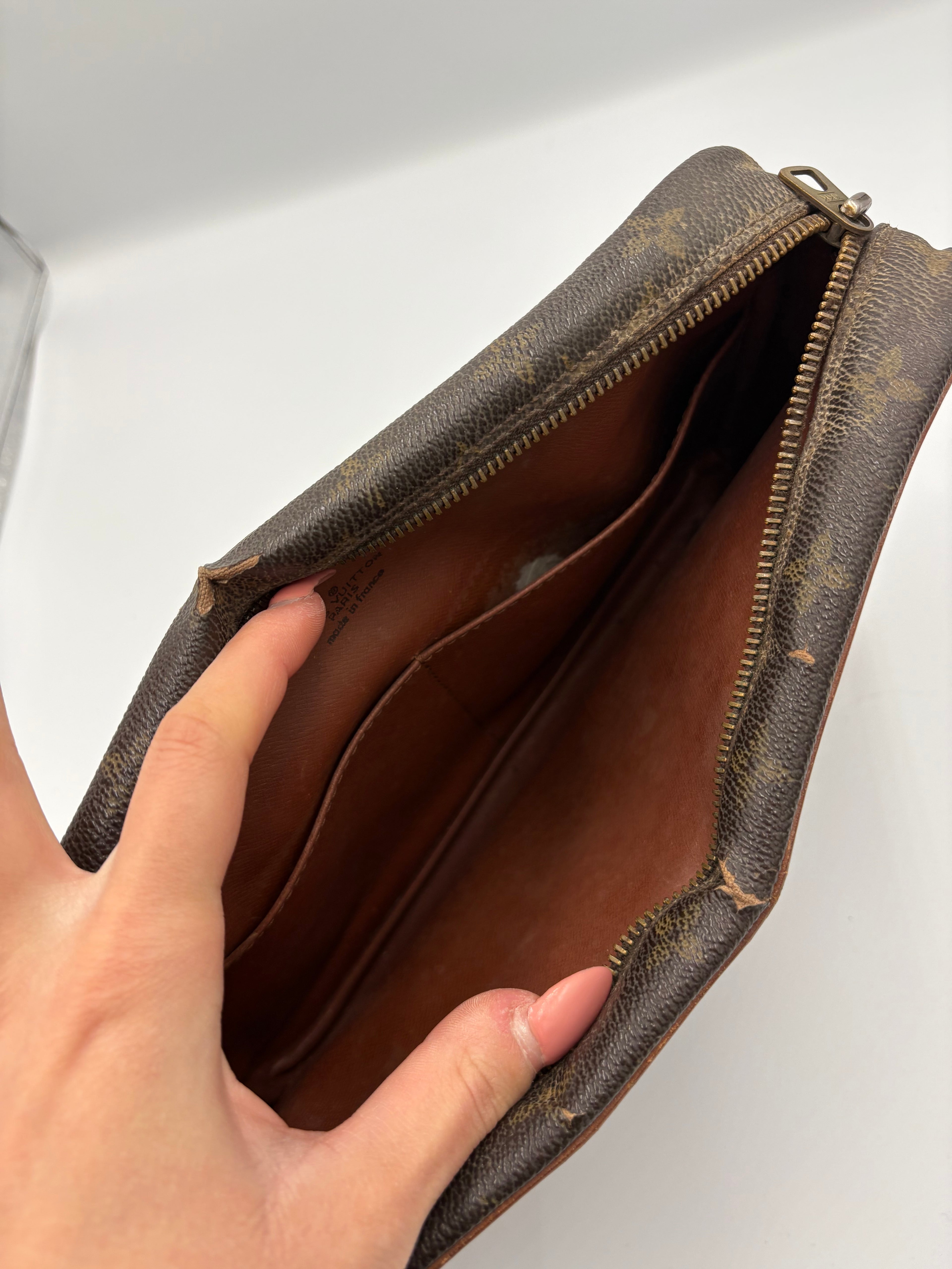 Vintage Louis Vuitton Monogram Trocadero Bag from 1984, clutch/ Washbag