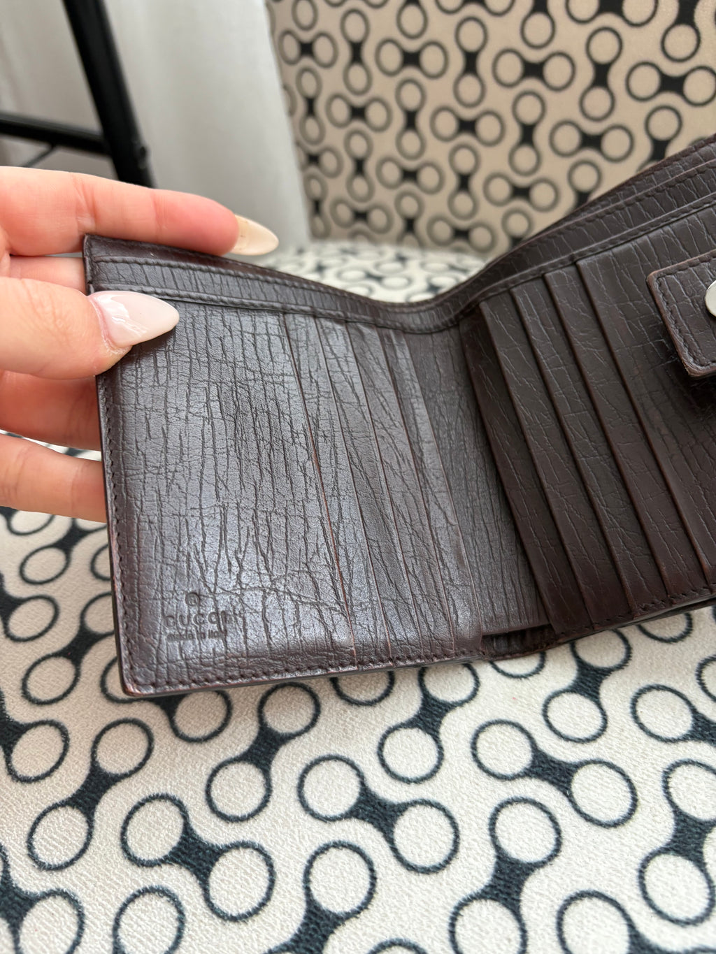 Gucci GG supreme trifold wallet