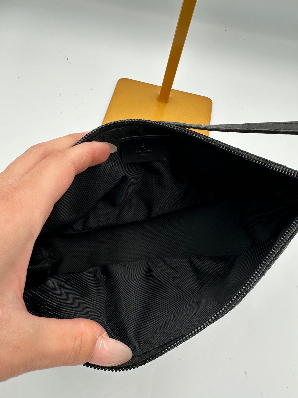 Gucci GG canvas boat pochette handbag