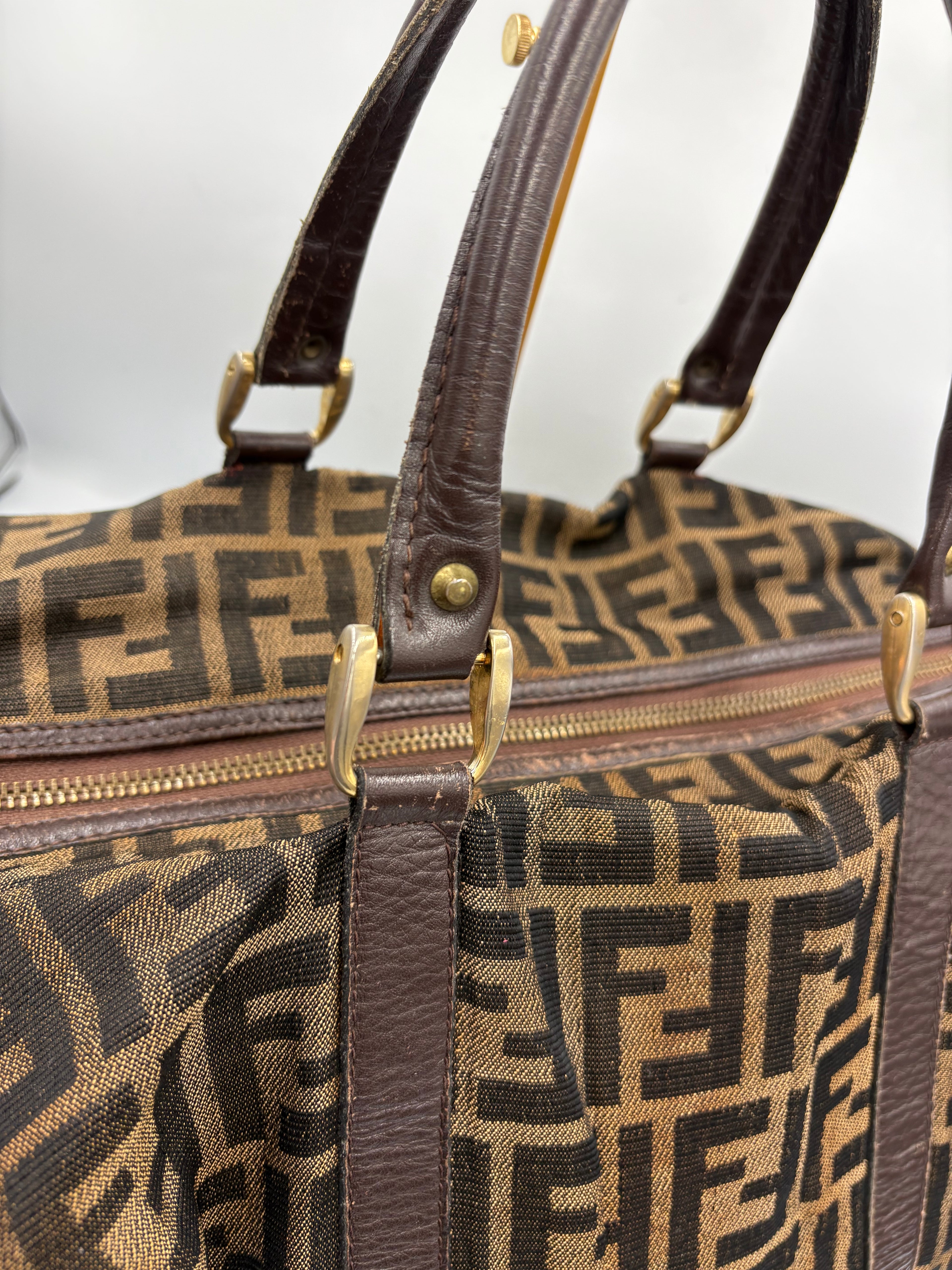 Fendi 90s Zucca Boston Monogram shoulder bag
