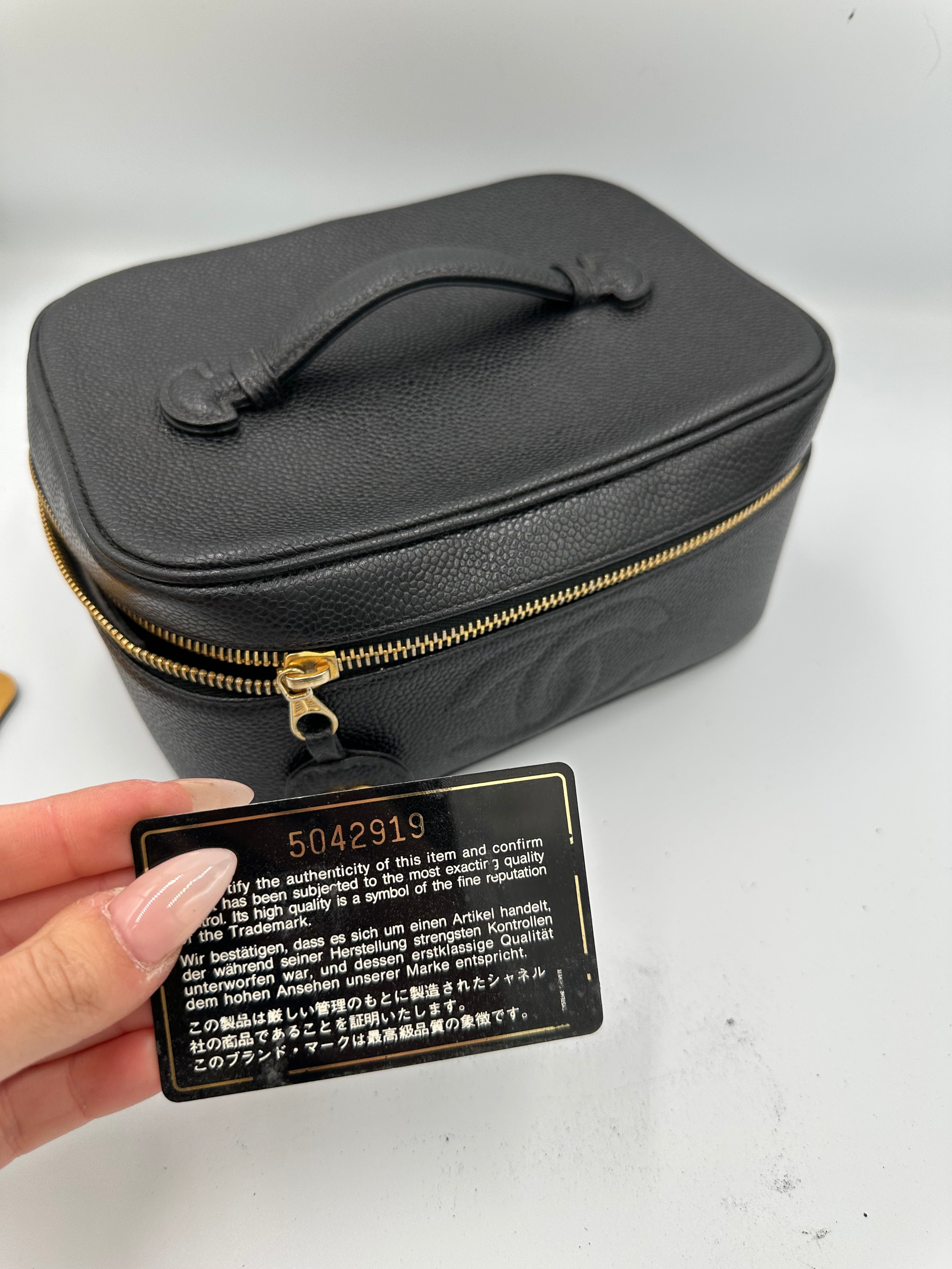 Chanel Caviar Leather Vanity bag