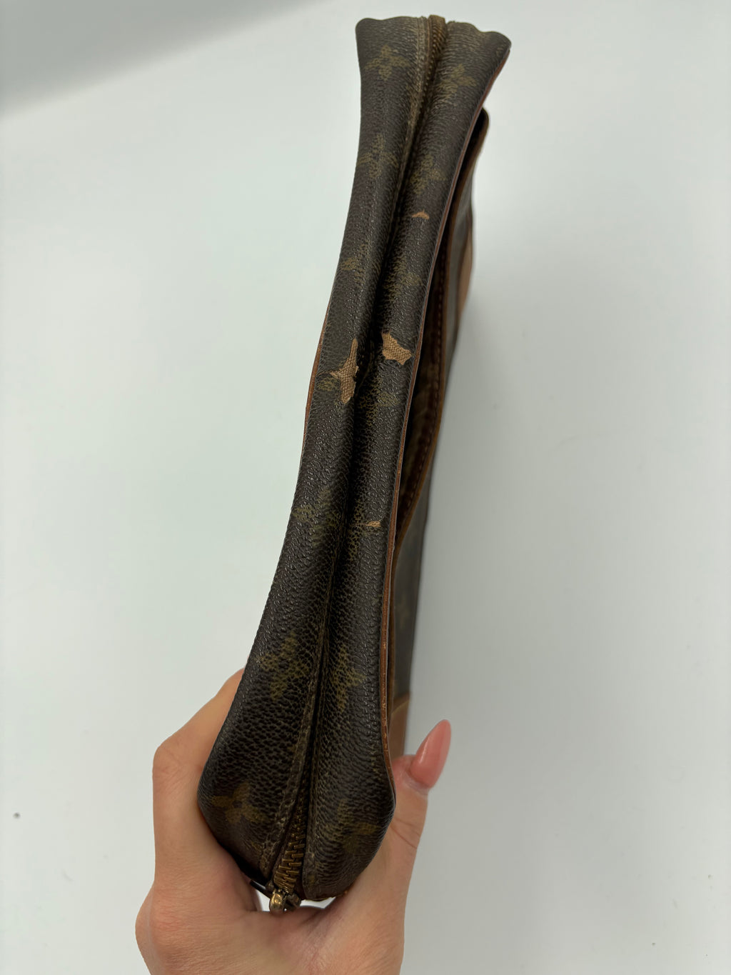 Vintage Louis Vuitton Monogram Trocadero Bag from 1984, clutch/ Washbag
