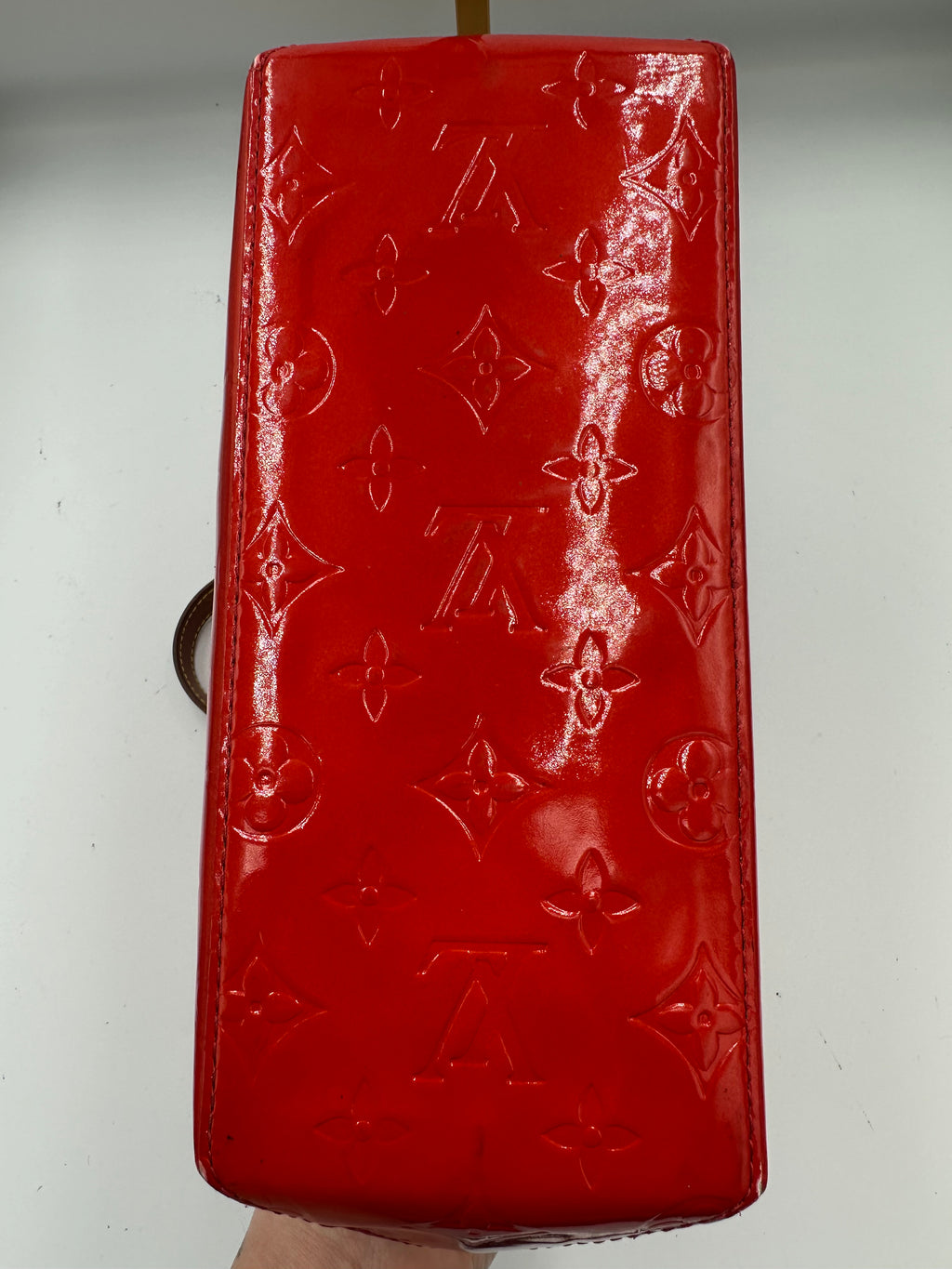 Louis Vuitton Monogram Vernis Reade PM bag in Red Rouge