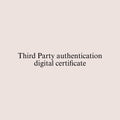 Authentication certificate Third Party add- on